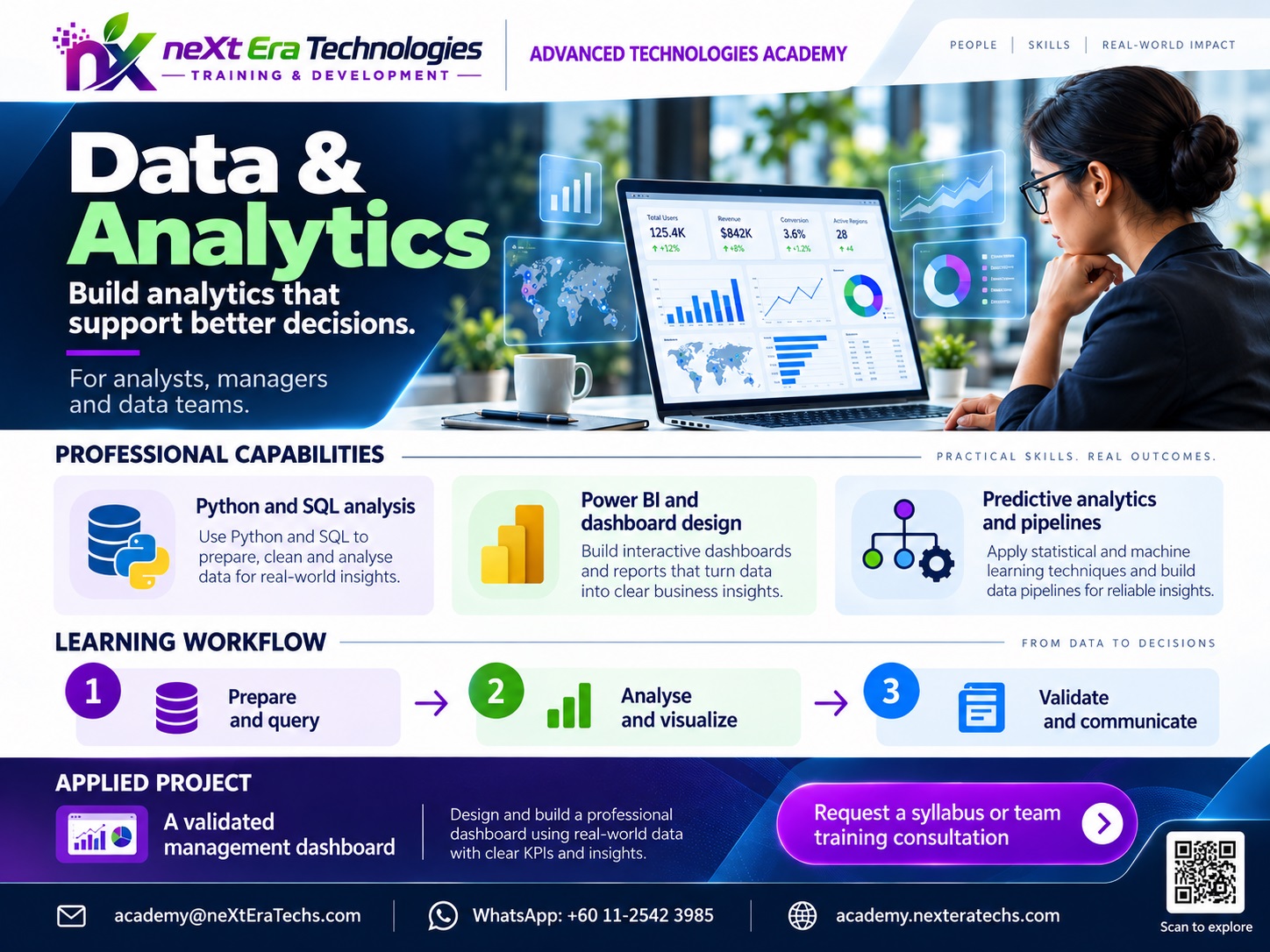 Training flyer for Data & Analytics