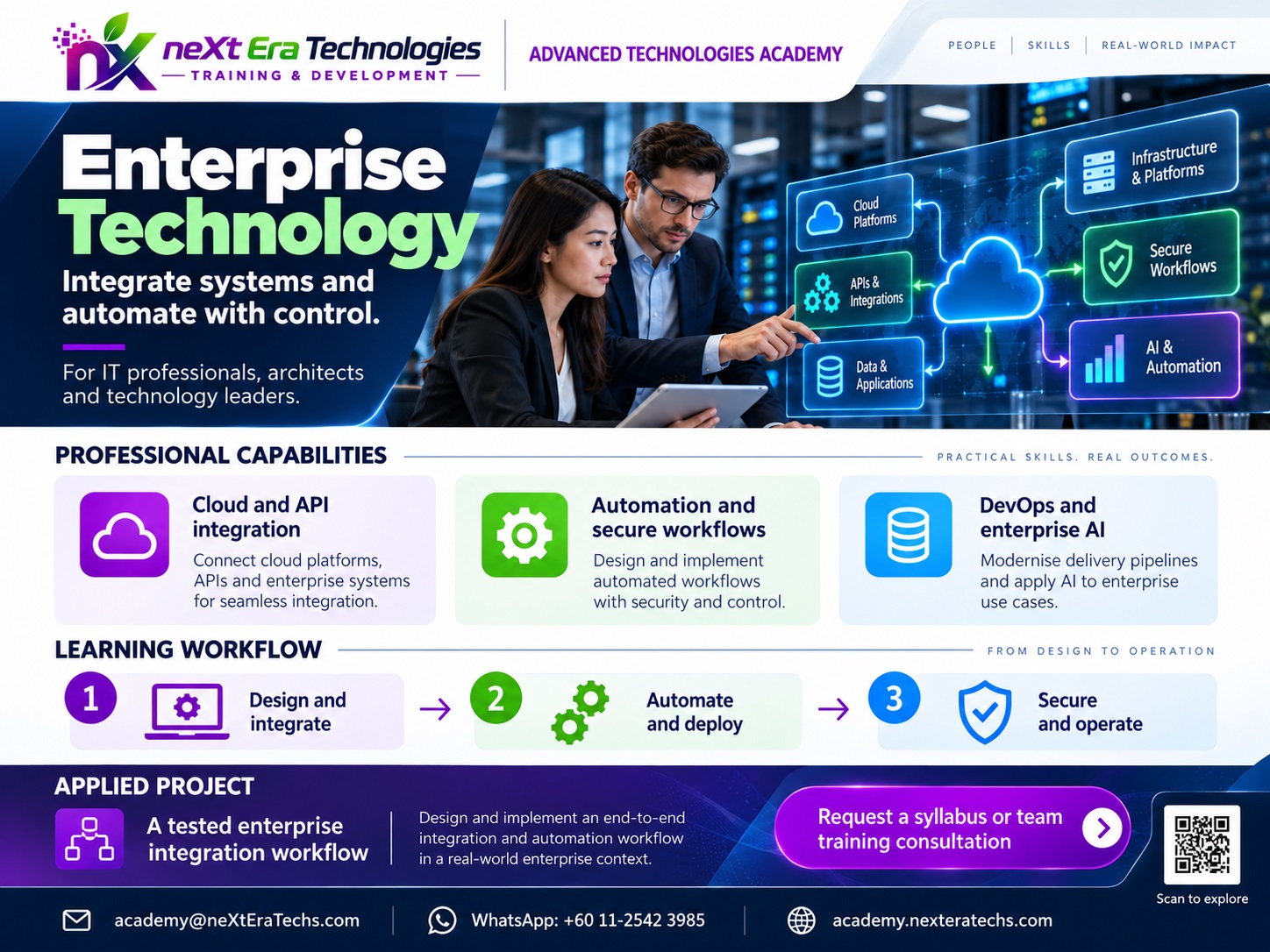Training flyer for Enterprise Technology